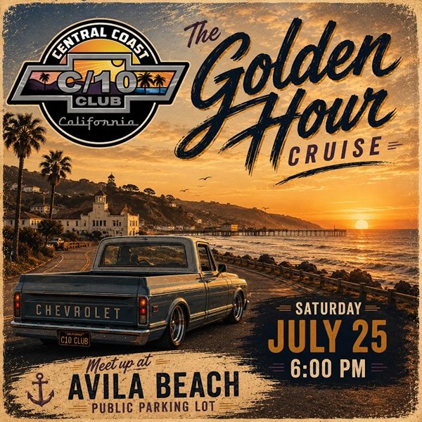 Central Coast Golden Hour Cruise flyer July 2026